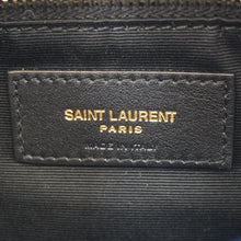 Load image into Gallery viewer, YVES SAINT LAURENT Loulou Puffer Polka Dots Canvas Crossbody Bag Blue