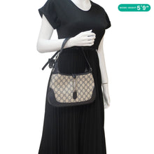 Load image into Gallery viewer, GUCCI Jackie 1961 Small GG Supreme Canvas Hobo Bag Beige 678843