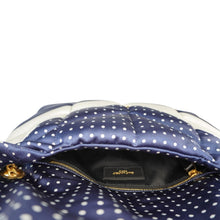 Load image into Gallery viewer, YVES SAINT LAURENT Loulou Puffer Polka Dots Canvas Crossbody Bag Blue