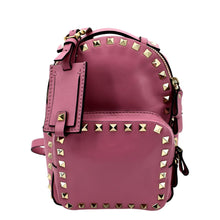 Load image into Gallery viewer, VALENTINO Garavani Rockstud Leather Backpack Pink