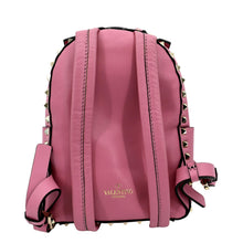 Load image into Gallery viewer, VALENTINO Garavani Rockstud Leather Backpack Pink
