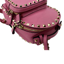 Load image into Gallery viewer, VALENTINO Garavani Rockstud Leather Backpack Pink