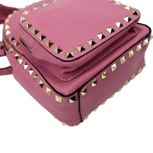 Load image into Gallery viewer, VALENTINO Garavani Rockstud Leather Backpack Pink