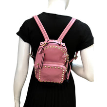 Load image into Gallery viewer, VALENTINO Garavani Rockstud Leather Backpack Pink