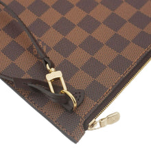 Load image into Gallery viewer, LOUIS VUITTON Neverfull Wristlet Damier Ebene Pouch Brown