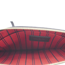 Load image into Gallery viewer, LOUIS VUITTON Neverfull Wristlet Damier Ebene Pouch Brown