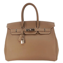 Load image into Gallery viewer, HERMES Birkin 35 Togo Leather Tote Bag Etoupe