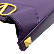 Load image into Gallery viewer, VALENTINO Stud Sign VLOGO Leather Shoulder Bag Wisteria