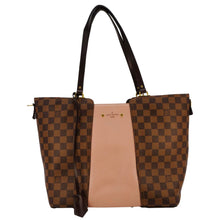 Load image into Gallery viewer, LOUIS VUITTON Jersey Damier Ebene Tote Shoulder Bag Pink
