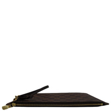 Load image into Gallery viewer, LOUIS VUITTON  Neverfull Damier Ebene Pochette Wristlet Pouch Brown