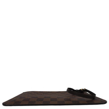 Load image into Gallery viewer, LOUIS VUITTON  Neverfull Damier Ebene Pochette Wristlet Pouch Brown