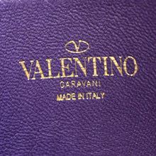 Load image into Gallery viewer, VALENTINO Stud Sign VLOGO Leather Shoulder Bag Wisteria