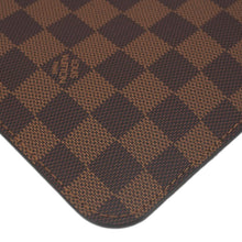 Load image into Gallery viewer, LOUIS VUITTON  Neverfull Damier Ebene Pochette Wristlet Pouch Brown