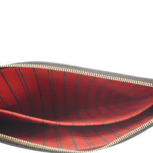 Load image into Gallery viewer, LOUIS VUITTON  Neverfull Damier Ebene Pochette Wristlet Pouch Brown