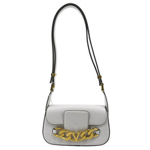 Load image into Gallery viewer, Valentino V Logo Chain Leather Shoulder Crossbody Bag - Front