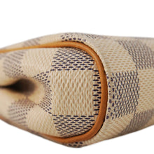 Load image into Gallery viewer, LOUIS VUITTON Pochette Eva Damier Azur Crossbody Clutch Bag White