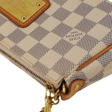 Load image into Gallery viewer, LOUIS VUITTON Pochette Eva Damier Azur Crossbody Clutch Bag White