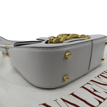 Load image into Gallery viewer, Valentino V Logo Chain Leather Shoulder Crossbody Bag - Bottom Left