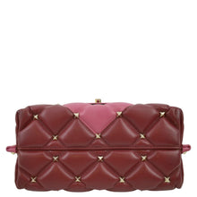 Load image into Gallery viewer, VALENTINO Rockstud Medium Candystud Leather Top Handle Shoulder Bag Pink