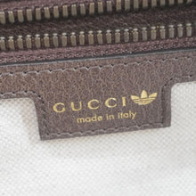 Load image into Gallery viewer, GUCCI X ADIDAS Web GG Crystal Canvas Messenger Bag Brown 702430