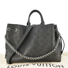 Load image into Gallery viewer, LOUIS VUITTON Bella Mahina Calf Leather Tote Shoulder Bag Black