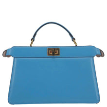 Load image into Gallery viewer, FENDI Peekaboo I SEE U East West Leather Crossbody Bag Blue