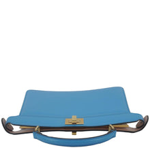 Load image into Gallery viewer, FENDI Peekaboo I SEE U East West Leather Crossbody Bag Blue