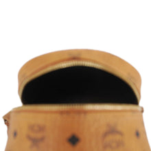 Load image into Gallery viewer, MCM Stark Side Stud Visetos Canvas Backpack Bag Cognac