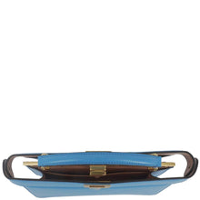 Load image into Gallery viewer, FENDI Peekaboo I SEE U East West Leather Crossbody Bag Blue