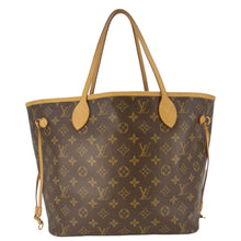 Load image into Gallery viewer, LOUIS VUITTON Neverfull MM V Monogram Canvas Tote Bag Brown