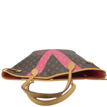 Load image into Gallery viewer, LOUIS VUITTON Neverfull MM V Monogram Canvas Tote Bag Brown