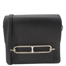 Load image into Gallery viewer, HERMES Roulis Calfskin Leather Shoulder Bag Black