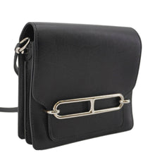Load image into Gallery viewer, HERMES Roulis Calfskin Leather Shoulder Bag Black