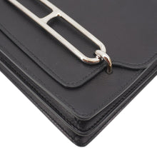 Load image into Gallery viewer, HERMES Roulis Calfskin Leather Shoulder Bag Black