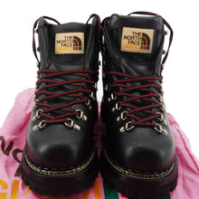 Load image into Gallery viewer, GUCCI X The North Face Calfskin Leather Ankle Boot Black 655401 Size 8 1/2