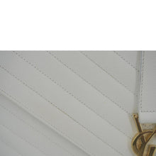 Load image into Gallery viewer, YVES SAINT LAURENT Envelope Large Grain De Poudre Chain Crossbody Bag White