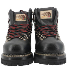 Load image into Gallery viewer, GUCCI X The North Face Calfskin Leather Ankle Boot Black 655401 Size 8 1/2