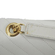 Load image into Gallery viewer, YVES SAINT LAURENT Envelope Large Grain De Poudre Chain Crossbody Bag White