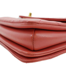Load image into Gallery viewer, CHANEL Top Handle Quilted Leather Shoulder Bag Red