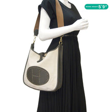 Load image into Gallery viewer, HERMES Evelyne PM Canvas Shoulder Bag Bicolor