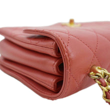 Load image into Gallery viewer, CHANEL Top Handle Quilted Leather Shoulder Bag Red