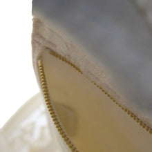 Load image into Gallery viewer, CHRISTIAN DIOR Lady dior D-Lite Embroidered Canvas Shoulder Bag White