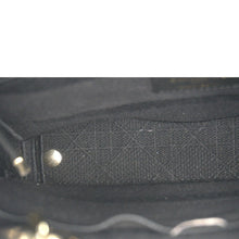 Load image into Gallery viewer, CHRISTIAN DIOR Lady dior D-Lite Embroidered Canvas Shoulder Bag Black