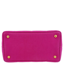 Load image into Gallery viewer, PRADA Canapa Small Logo-Print Canvas Tote Bag Pink