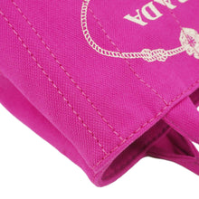 Load image into Gallery viewer, PRADA Canapa Small Logo-Print Canvas Tote Bag Pink