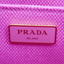 Load image into Gallery viewer, PRADA Canapa Small Logo-Print Canvas Tote Bag Pink