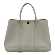 Load image into Gallery viewer, HERMES Garden Party Leather Tote Bag White