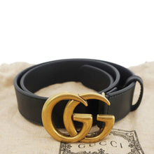 Load image into Gallery viewer, GUCCI GG Buckle Leather Belt Black 414516 Size 70/28