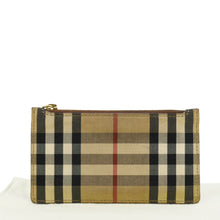 Load image into Gallery viewer, BURBERRY Vintage Check Canvas Coin Case Card Holder Beige