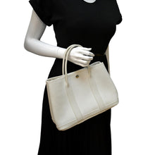 Load image into Gallery viewer, HERMES Garden Party Leather Tote Bag White